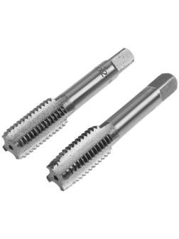 Метчики метрические ручные ТУНДРА, М14 х 2 мм, комплект из 2 шт.