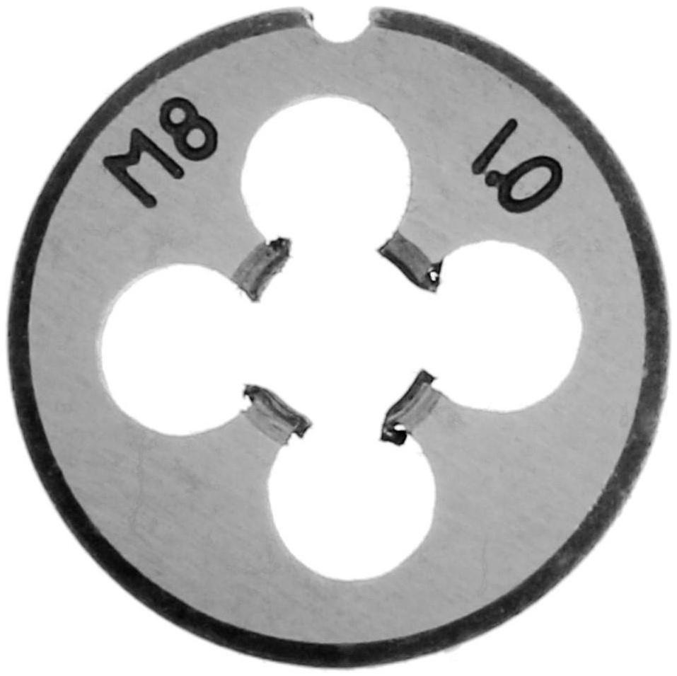 Плашка метрическая ТУНДРА, М8 х 1 мм