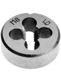 Плашка метрическая ТУНДРА, М8 х 1 мм
