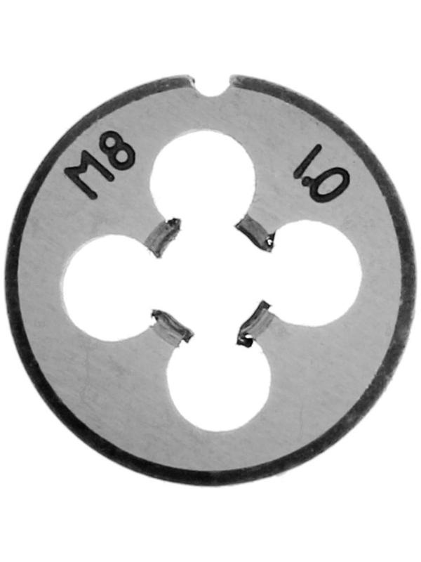 Плашка метрическая ТУНДРА, М8 х 1 мм