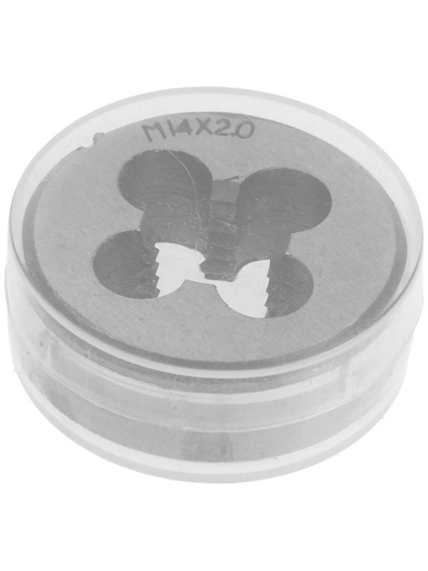 Плашка метрическая ТУНДРА, М14 х 2 мм