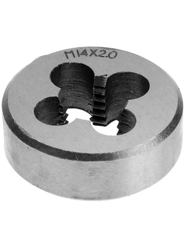 Плашка метрическая ТУНДРА, М14 х 2 мм