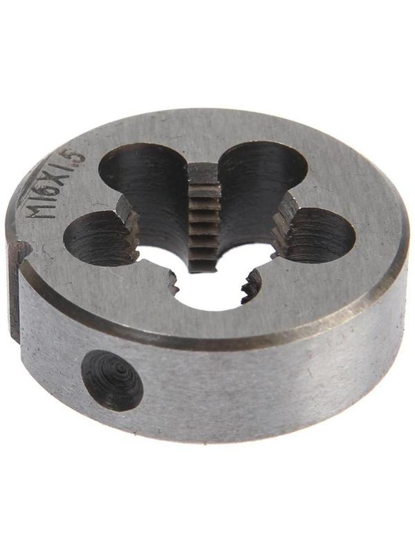 Плашка метрическая ТУНДРА, М16 х 1.5 мм