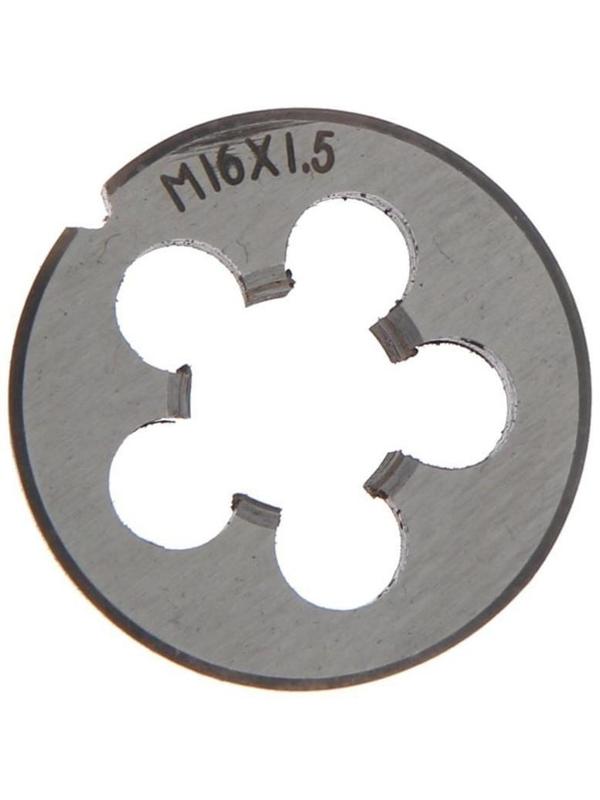 Плашка метрическая ТУНДРА, М16 х 1.5 мм