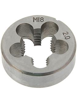 Плашка метрическая ТУНДРА, М18 х 2 мм