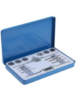 Набор метчиков и плашек ТУНДРА, М3 - М10, 14 предметов