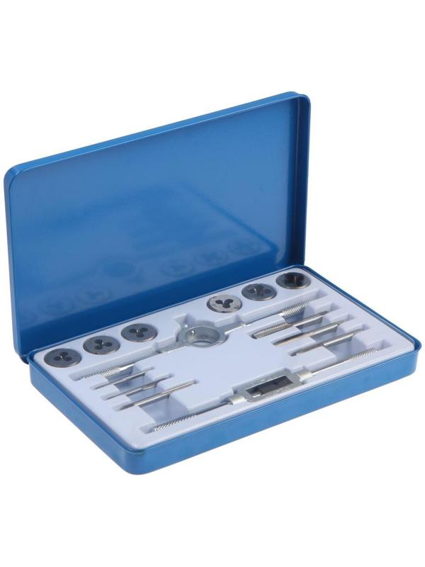 Набор метчиков и плашек ТУНДРА, М3 - М10, 14 предметов