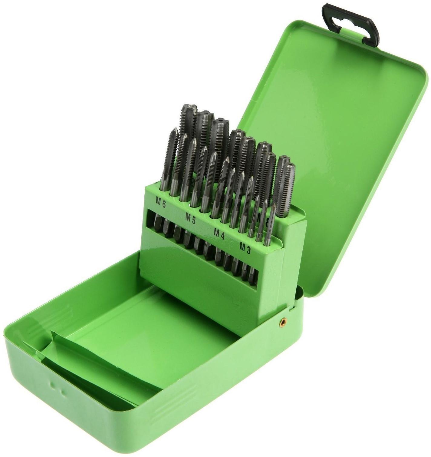 Набор метчиков ТУНДРА, М3 - М12, 21 шт.