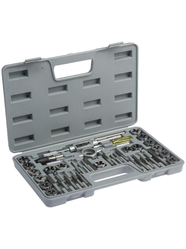 Набор метчиков и плашек ТУНДРА, М3 - М12, 40 предметов