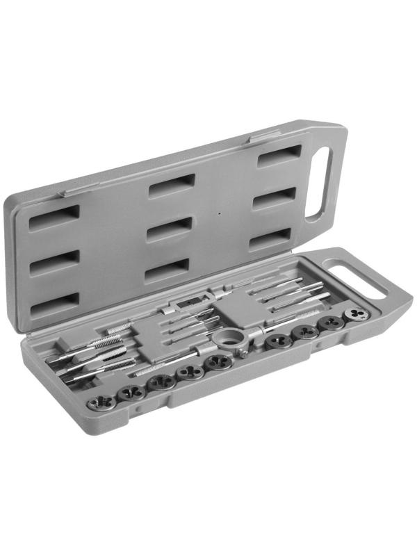 Набор метчиков и плашек ТУНДРА, М3 - М12, 20 предметов