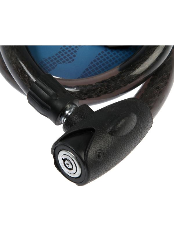 Замок навесной велосипедный ТУНДРА, 23 х 1000 мм, специальный ключ с пластиковой ручкой