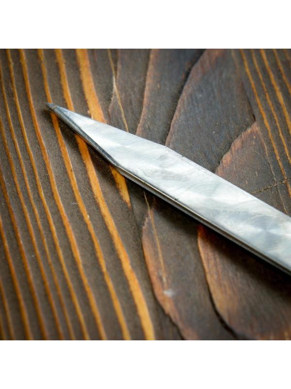 Шампур узбекский 64см, ручка-кольцо, с узором, (рабочая часть 50см/2см)