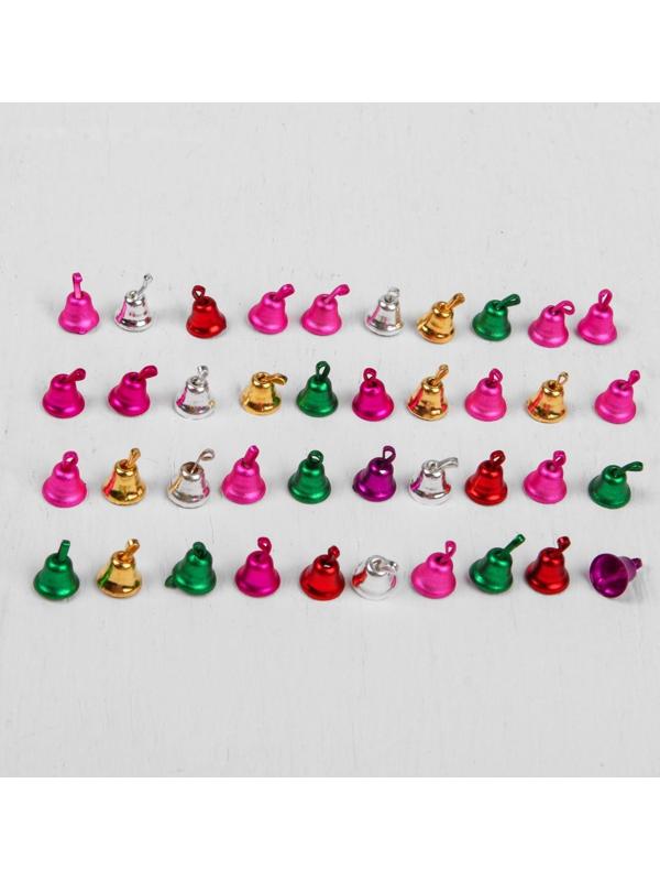 Колокольчик, набор 40 шт., размер 1 шт. 0,6 см, цвета МИКС