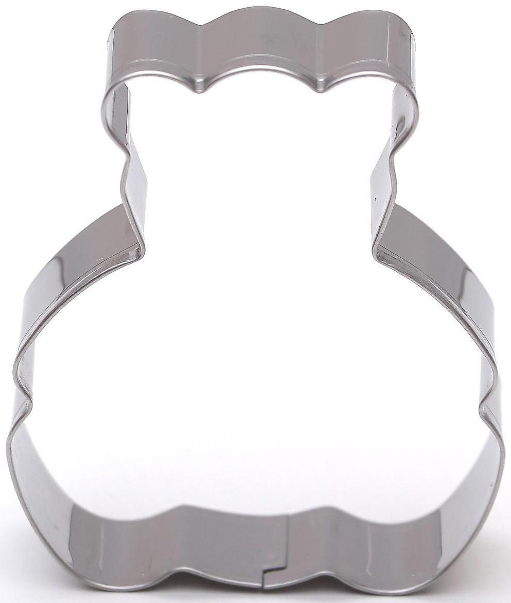 Форма для вырезания печенья «Медвежонок», 6×6,5×1,5 см, цвет хромированный