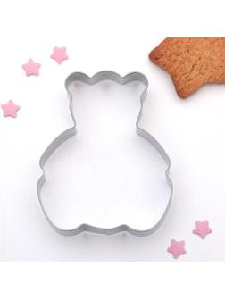 Форма для вырезания печенья «Медвежонок», 6×6,5×1,5 см, цвет хромированный