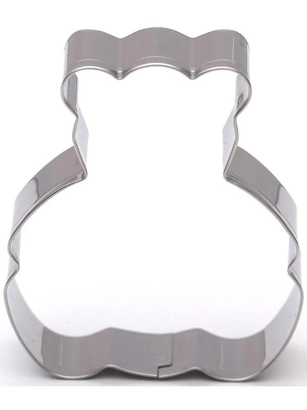 Форма для вырезания печенья «Медвежонок», 6×6,5×1,5 см, цвет хромированный