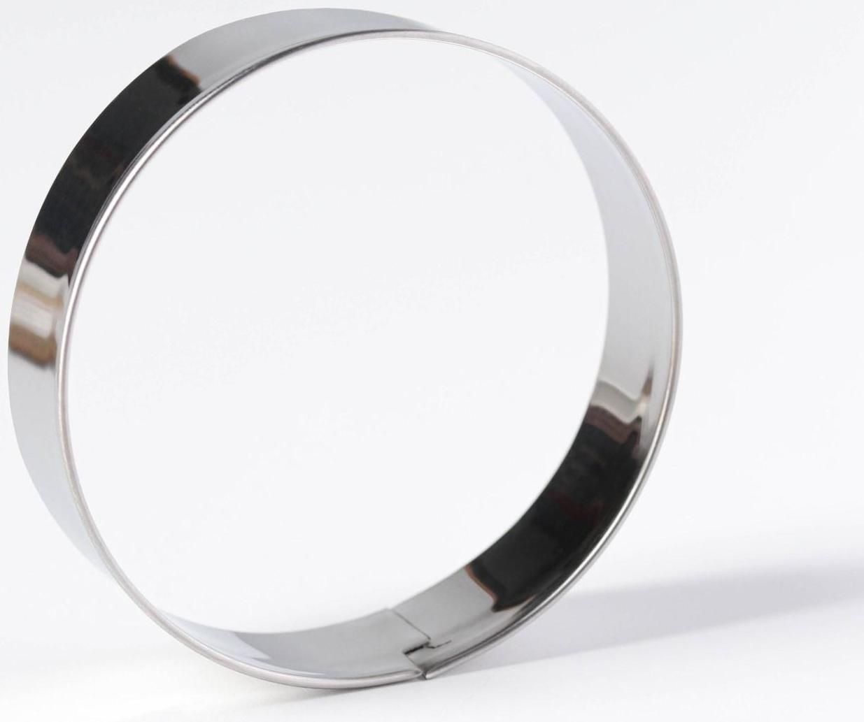 Форма для вырезания печенья «Круг», 6×6×2 см, цвет хромированный