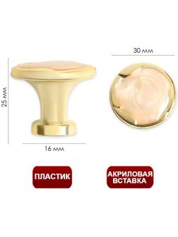 Ручка кнопка ТУНДРА РК018GP, цвет золото