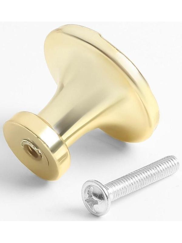 Ручка кнопка ТУНДРА РК018GP, цвет золото