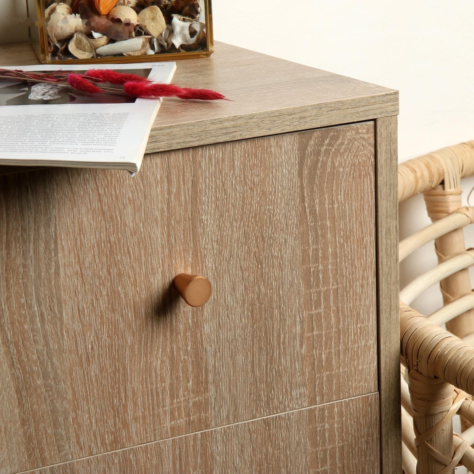 Ручка кнопка ТУНДРА РК019GP, цвет розовое золото