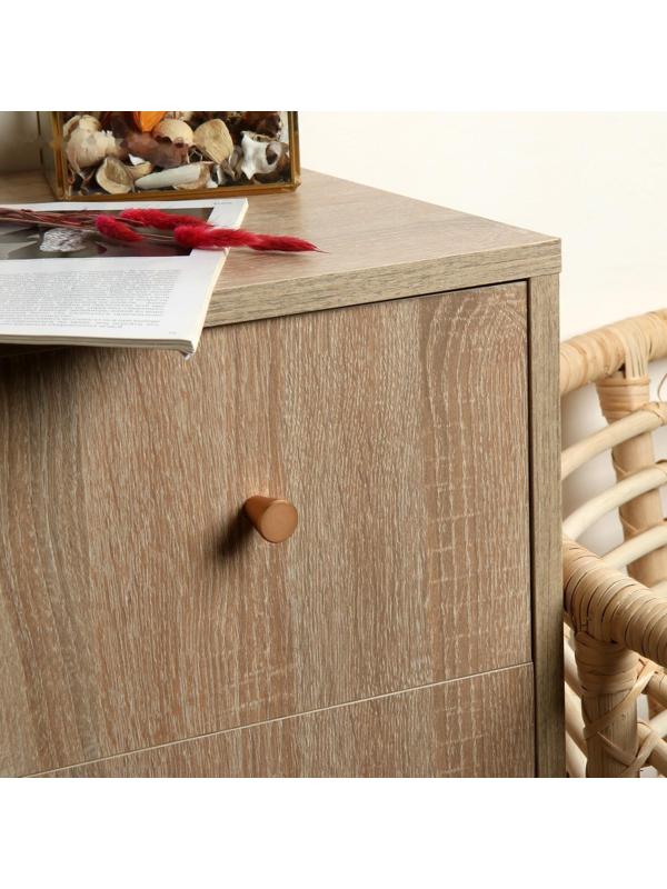 Ручка кнопка ТУНДРА РК019GP, цвет розовое золото