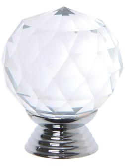 Ручка кнопка ТУНДРА ST001, d=30 мм, цвет хром