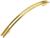 Ручка-скоба ТУНДРА РС140GP, м/о 128 мм, цвет золото