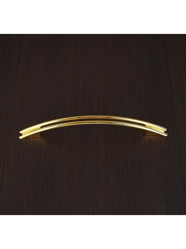 Ручка-скоба ТУНДРА РС140GP, м/о 128 мм, цвет золото