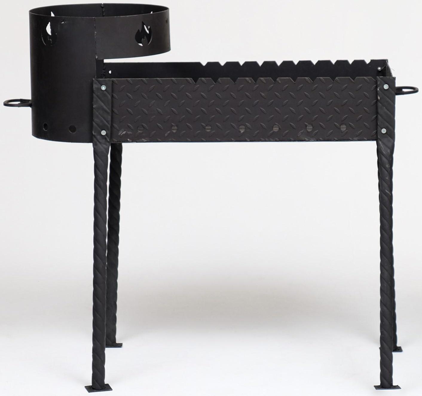 Мангал с печью под казан 10 л D=35 см