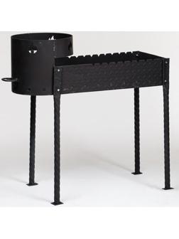 Мангал с печью под казан 10 л D=35 см