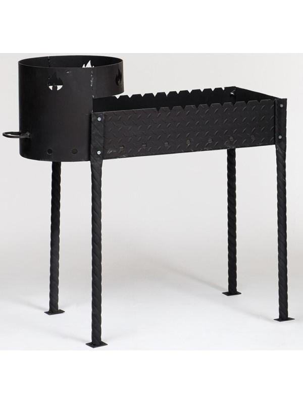 Мангал с печью под казан 10 л D=35 см