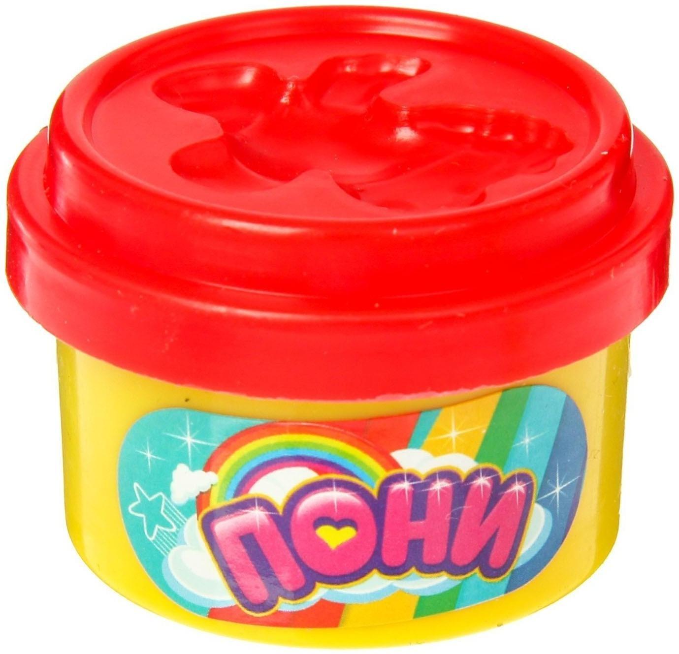 Набор для игры с пластилином «Пони», цвета МИКС