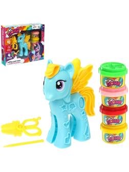 Набор для игры с пластилином «Пони», цвета МИКС