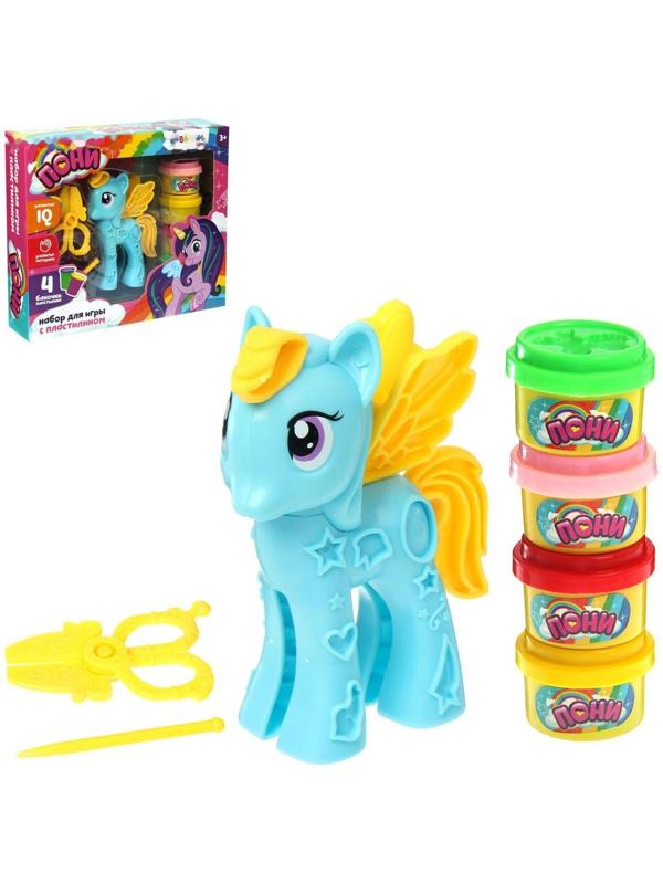 Набор для игры с пластилином «Пони», цвета МИКС