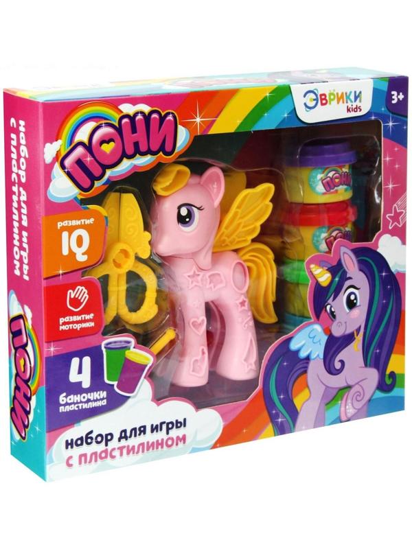 Набор для игры с пластилином «Пони», цвета МИКС