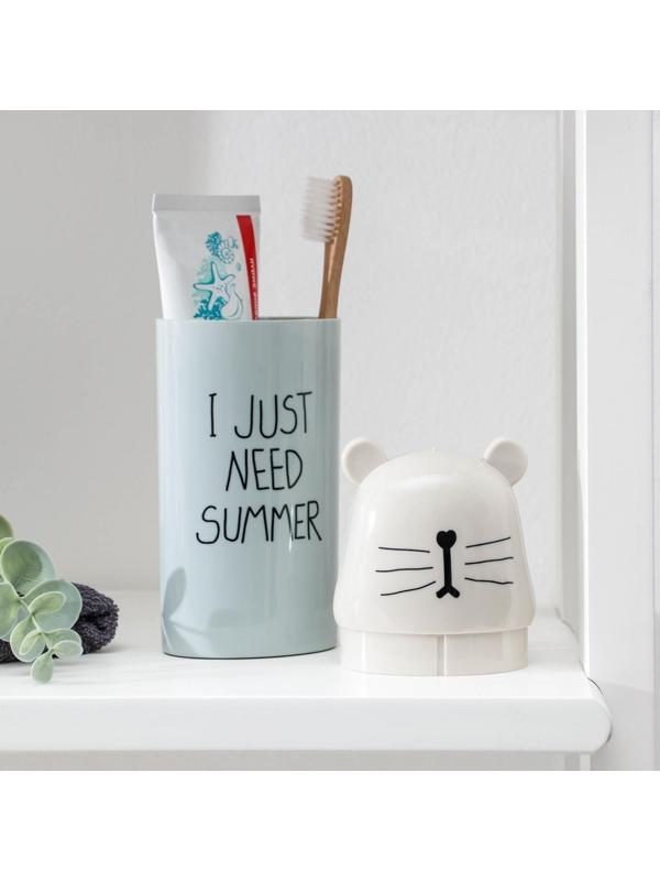 Футляр для зубной щётки и пасты «Ушастик», 19 см, цвет МИКС