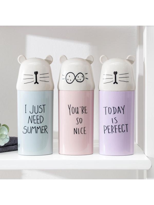 Футляр для зубной щётки и пасты «Ушастик», 19 см, цвет МИКС