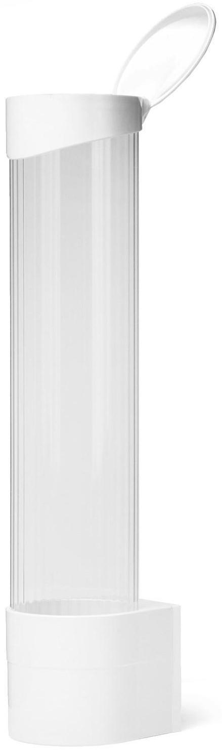 Стаканодержатель AquaWork CH-1, крепление на шурупах, 100 стаканчиков, белый