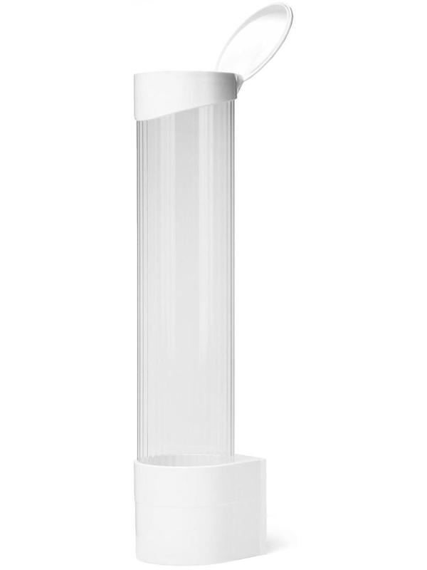 Стаканодержатель AquaWork CH-1, крепление на шурупах, 100 стаканчиков, белый