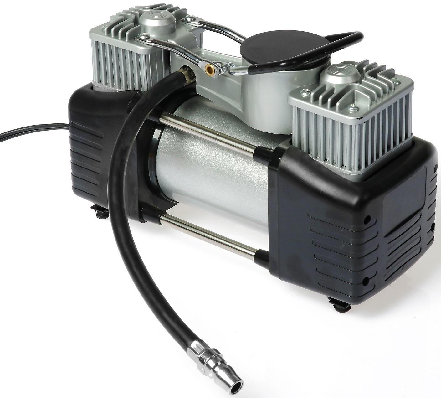 Компрессор автомобильный Nova Bright АК-75 двухпоршневой, металлический корпус, в сумке, 12В