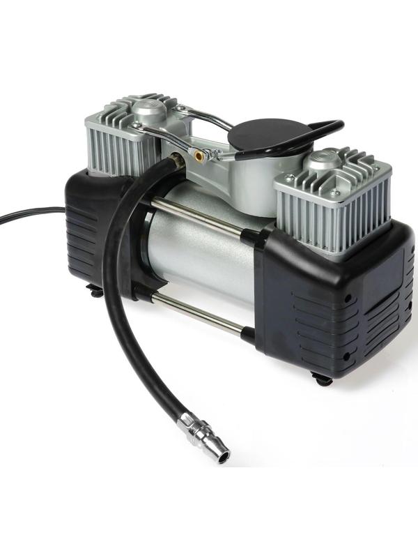 Компрессор автомобильный Nova Bright АК-75 двухпоршневой, металлический корпус, в сумке, 12В