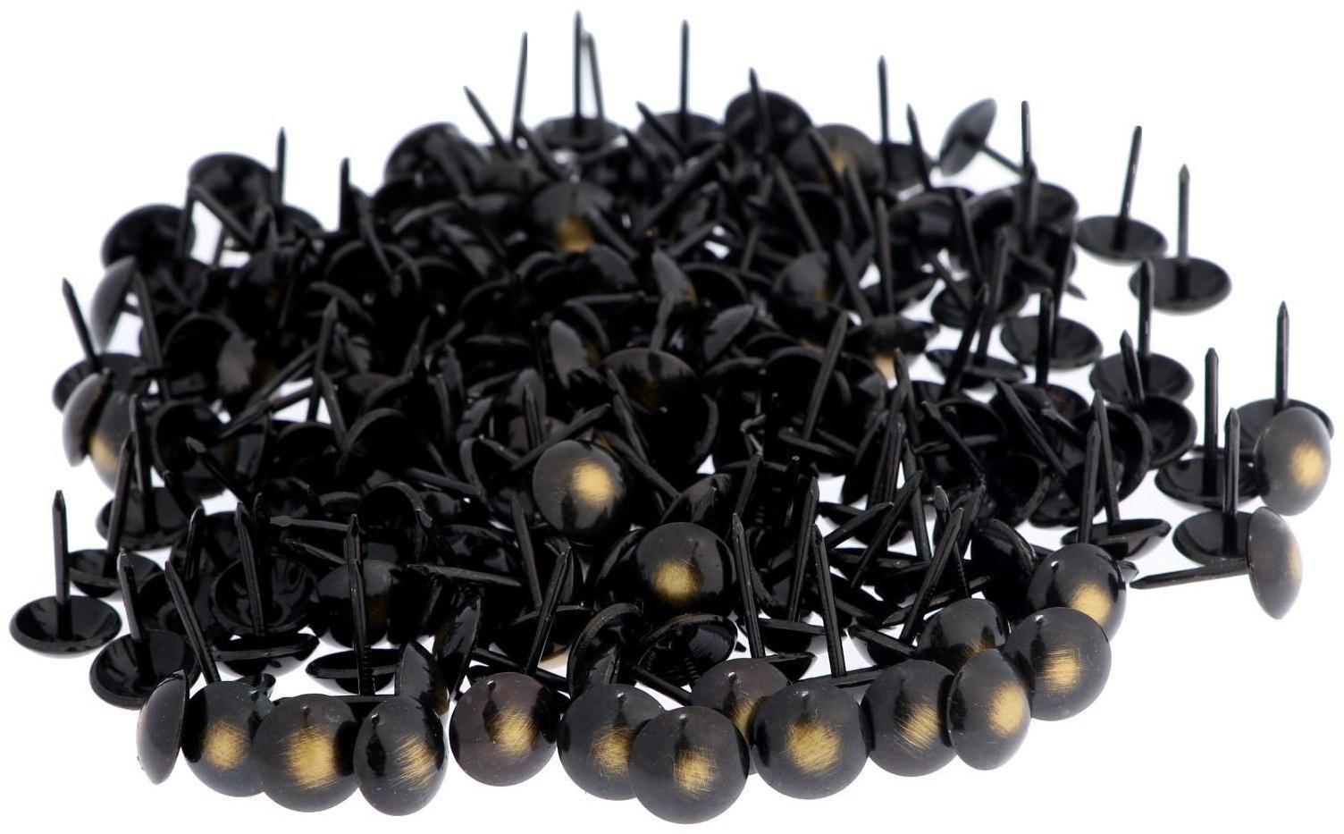 Гвозди декоративные 11х17 мм, цвет бронза ренессанс 037,  в упаковке 500 шт.