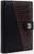 Портмоне на кнопке 3 в 1 для автодокументов и паспорта, 2 отдела, для карт, для монет, цвет чёрный/кофе