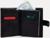 Портмоне на кнопке 3 в 1 для автодокументов и паспорта, 2 отдела, для карт, для монет, цвет чёрный/кофе