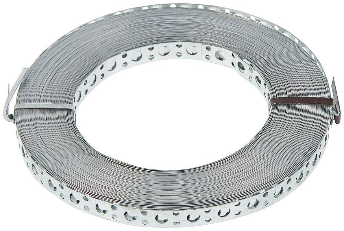 Лента перфорированная для вентиляции ТУНДРА krep, 12х0.55 мм, прямая, 25 м
