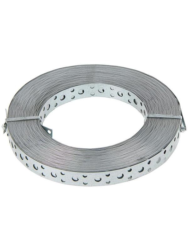 Лента перфорированная для вентиляции ТУНДРА krep, 17х0.5 мм, прямая, 25 м