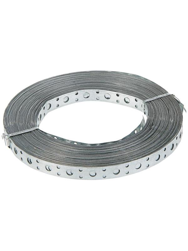 Лента перфорированная для вентиляции ТУНДРА krep, 17х0.7 мм, прямая, 25 м