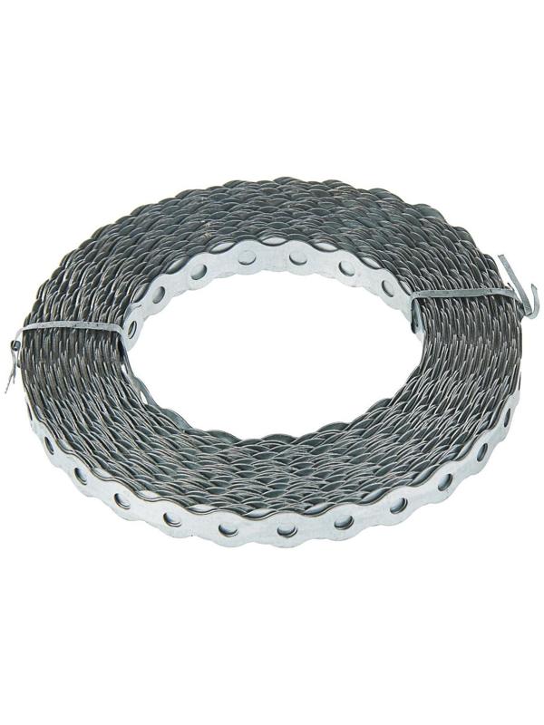 Лента перфорированная для вентиляции ТУНДРА krep, 17х0.7 мм, волна, 25 м