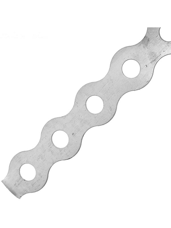 Лента перфорированная для вентиляции ТУНДРА krep, 17х0.7 мм, волна, 25 м