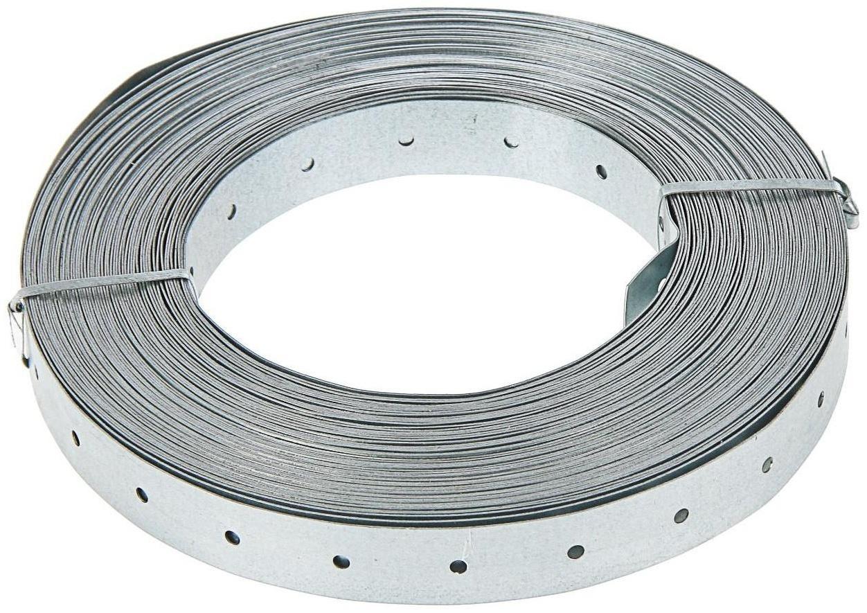 Лента перфорированная ТУНДРА krep, тарная, 20х0.5 мм, 25 м